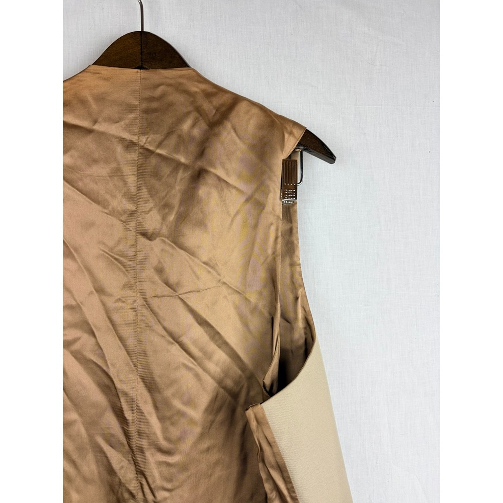 Frederick‎ Theak Mens Tan Formal Waistcoat Vest Made in England Gold Buttons XXL - Picture 9 of 15